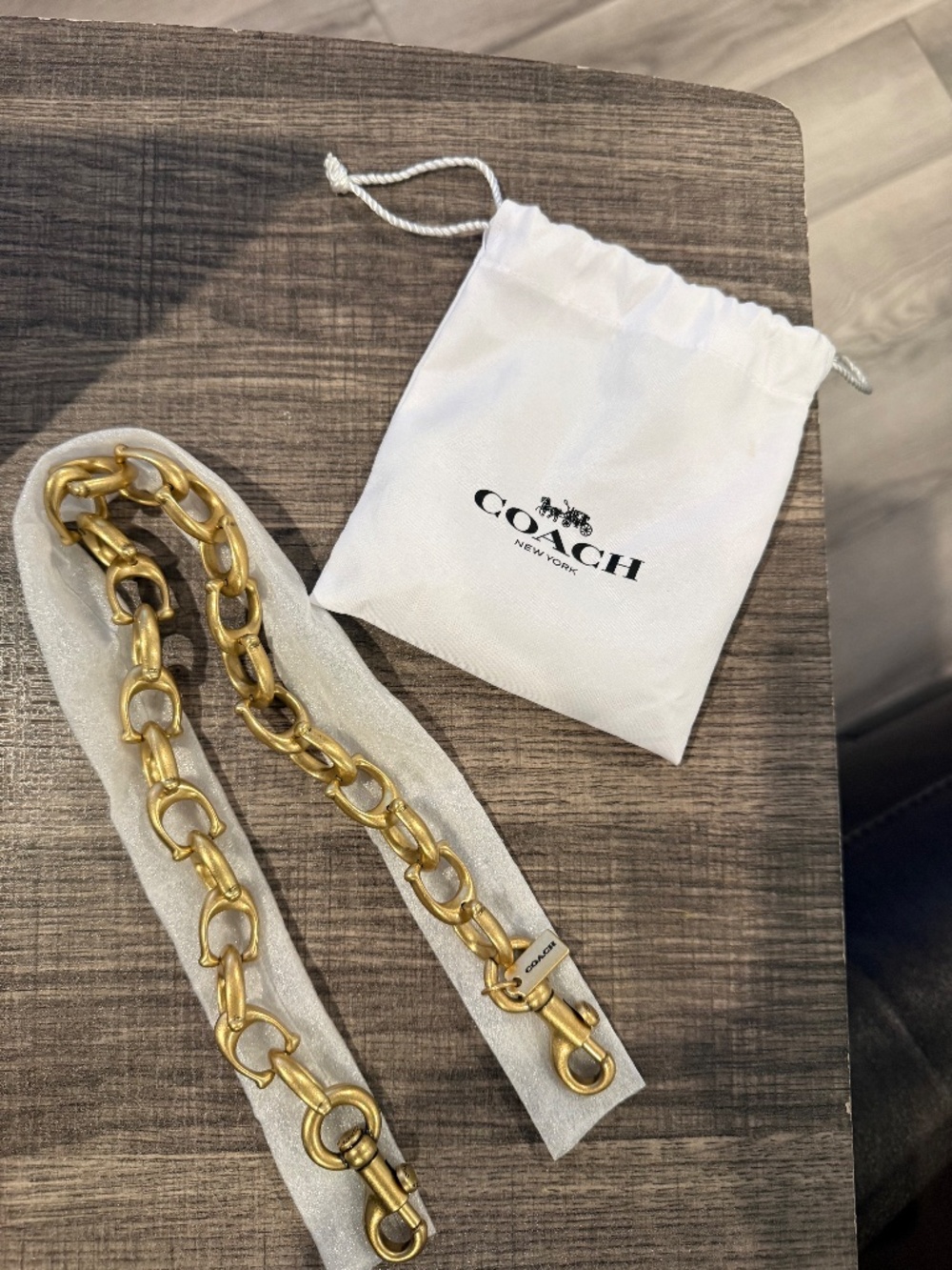 Coach Signature Link Chain Strap - Picture 4 of 4